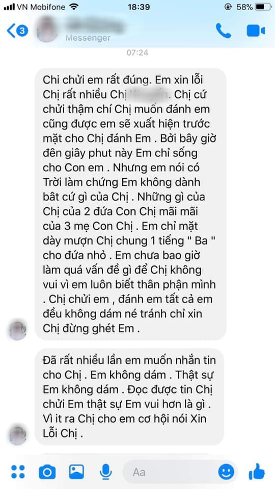 Sốc trước luận điệu của bồ nhí thương lượng với vợ nhân tình: Đời có nhân quả, chị đừng ghét em, hãy về sống chung để con có bố - Ảnh 1.