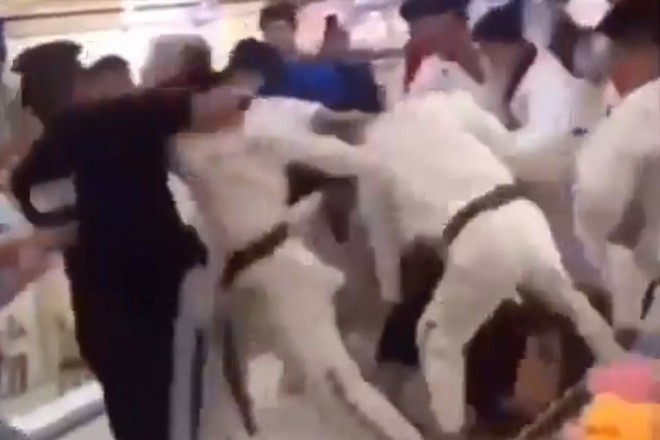 Gây ồn ào trong trung tâm thương mại, nhóm võ sĩ Taekwondo bị anh em Gymer lao vào đánh túi bụi - Ảnh 1.