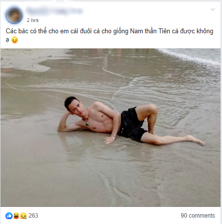 Nhờ d&acirc;n mạng gh&eacute;p đu&ocirc;i cho giống nam thần ti&ecirc;n c&aacute;, ch&agrave;ng trai nhận những bức ảnh cười kh&ocirc;ng nhặt được miệng - Ảnh 1.