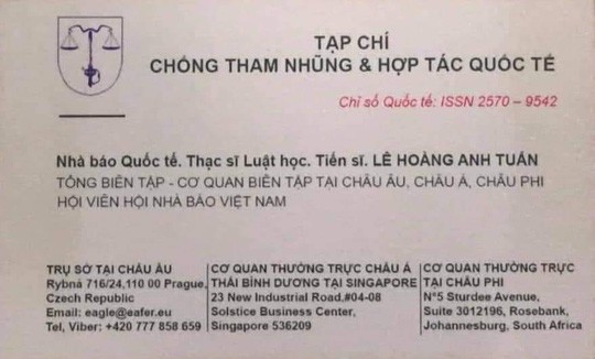 Người xưng nhà báo quốc tế từng ứng cử Đại biểu Quốc hội tại Hà Tĩnh - Ảnh 3.