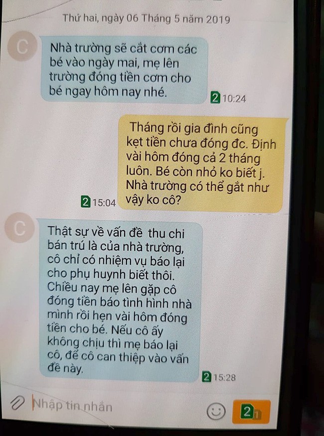 Nợ tiền ăn của con 1 tháng nên bị trường dọa cắt cơm trưa, mẹ trẻ tố cô giáo nhắn tin quá gắt, ai ngờ bị chị em mắng ngược - Ảnh 2.