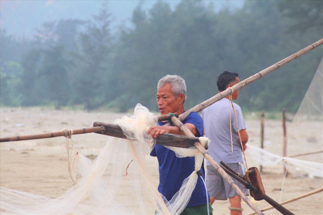 Dầm mình vớt ruốc, ngư dân kiếm tiền triệu mỗi ngày - Ảnh 1.