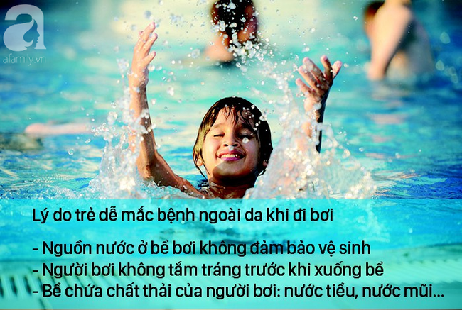 Trẻ đi bơi mùa hè, bác sĩ nhắc cẩn thận để không mắc 3 căn bệnh ngoài da thường gặp - Ảnh 1.