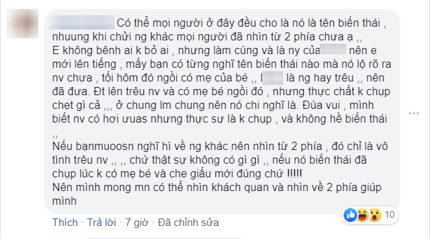 Vụ người đàn ông dí sát điện thoại vào vùng kín bé gái: Cô người yêu lên tiếng, khuyên dân mạng nên nhìn từ 2 phía - Ảnh 2.