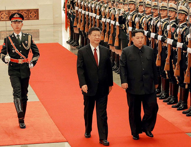 Chủ tịch Trung Quốc đến Bình Nhưỡng, bắt đầu chuyến thăm chính thức Triều Tiên - Ảnh 3.