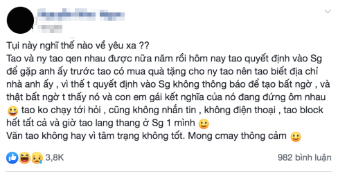 Cô gái phát hiện bị cắm sừng khi bất ngờ đến thăm bạn trai ở xa, nhưng choáng váng nhất là danh tính người ấy - Ảnh 1.