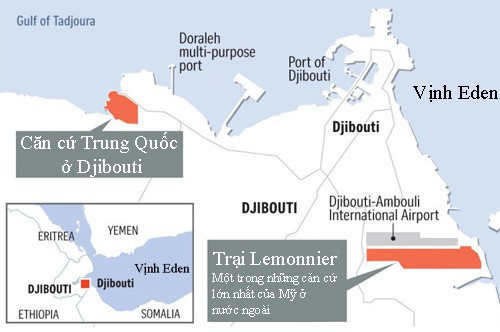 Trung Quốc và Mỹ đối phó nhau ở cấp độ quân sự tại Djibouti - Ảnh 1.