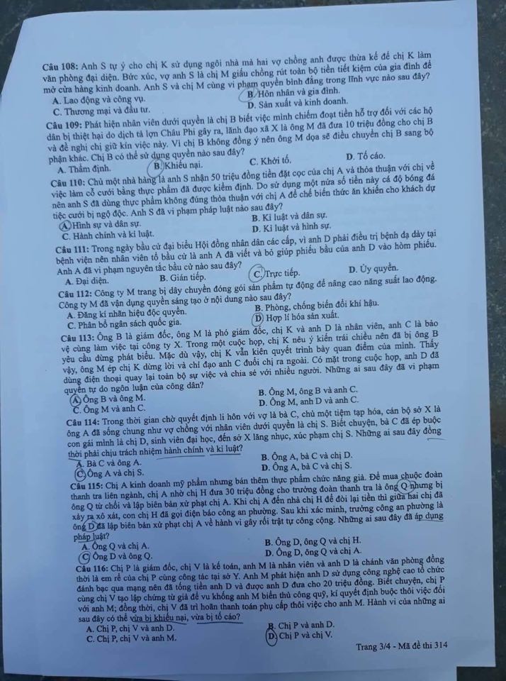 Cập nhật gợi ý đáp án môn Giáo Dục Công Dân THPT Quốc gia 2019 - Ảnh 27. Cập nhật gợi ý đáp án môn Giáo Dục Công Dân THPT Quốc gia 2019 - Ảnh 27.