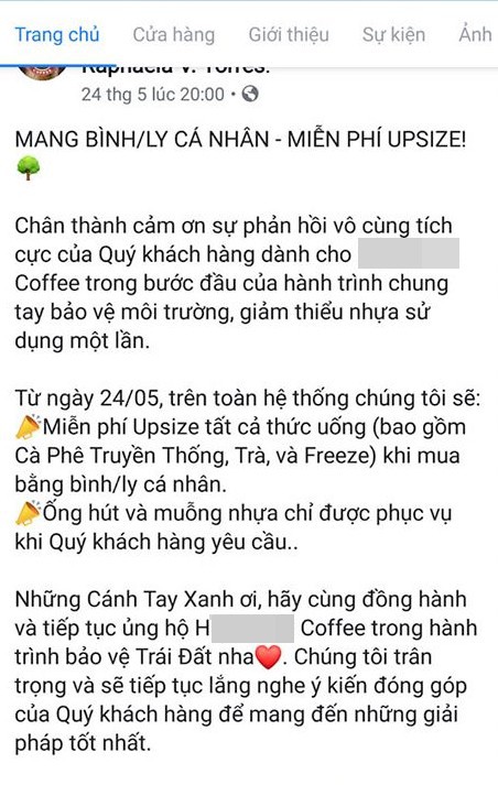 Chuỗi cà phê nổi tiếng đăng ưu đãi khủng, khách bê hẳn... cặp lồng, tô canh đến cửa hàng đựng đồ uống - Ảnh 1.