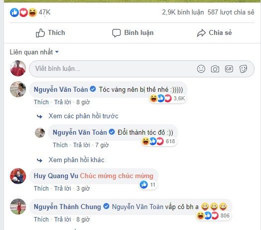 Văn Toàn “troll” trọng tài: Tóc vàng nên bị thẻ vàng, lần sau đổi thành tóc đỏ! - Ảnh 1. Văn Toàn “troll” trọng tài: Tóc vàng nên bị thẻ vàng, lần sau đổi thành tóc đỏ! - Ảnh 1.