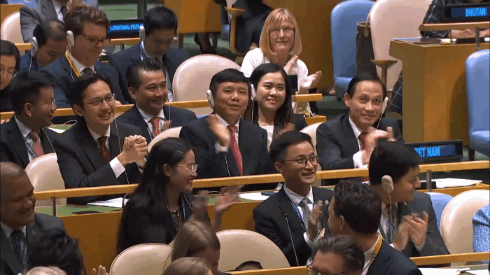 NÓNG: Đạt số phiếu kỷ lục 192/193 phiếu, Việt Nam chính thức trở thành Ủy viên không thường trực HĐBA LHQ khóa 2020-2021 - Ảnh 1.