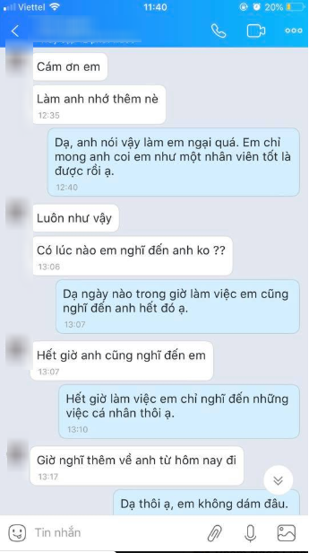 Phẫn nộ với chuyện Giám đốc đã có vợ con vẫn gạ gẫm nữ thư ký, xem đoạn tin nhắn mọi người còn sốc hơn - Ảnh 4.