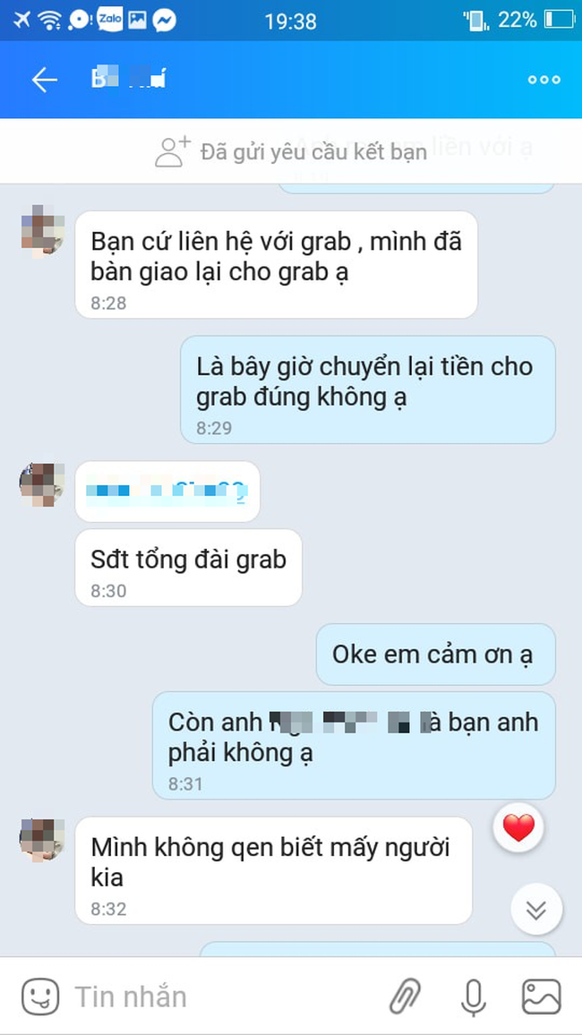 Cô gái bùng 20 ly trà sữa với tin nhắn trơ trẽn mình bom nha lên tiếng kêu oan, xin số tài khoản Grab để đền tiền - Ảnh 2.