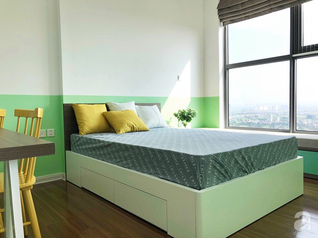 Căn hộ 96m² trên tầng 32 ở Hà Nội đơn giản nhưng vẫn hút ánh nhìn nhờ cách phối màu trẻ trung - Ảnh 19.