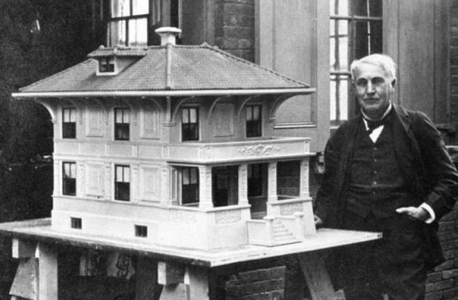 Ít ai biết Thomas Edison là người sáng chế ra quy trình xây nhà bằng bê tông đúc sẵn một lần - Ảnh 1.
