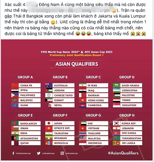 CĐV Việt Nam người ngao ngán, người mừng rỡ vì ĐT lọt vào bảng tử thần vòng loại World Cup - Ảnh 8.