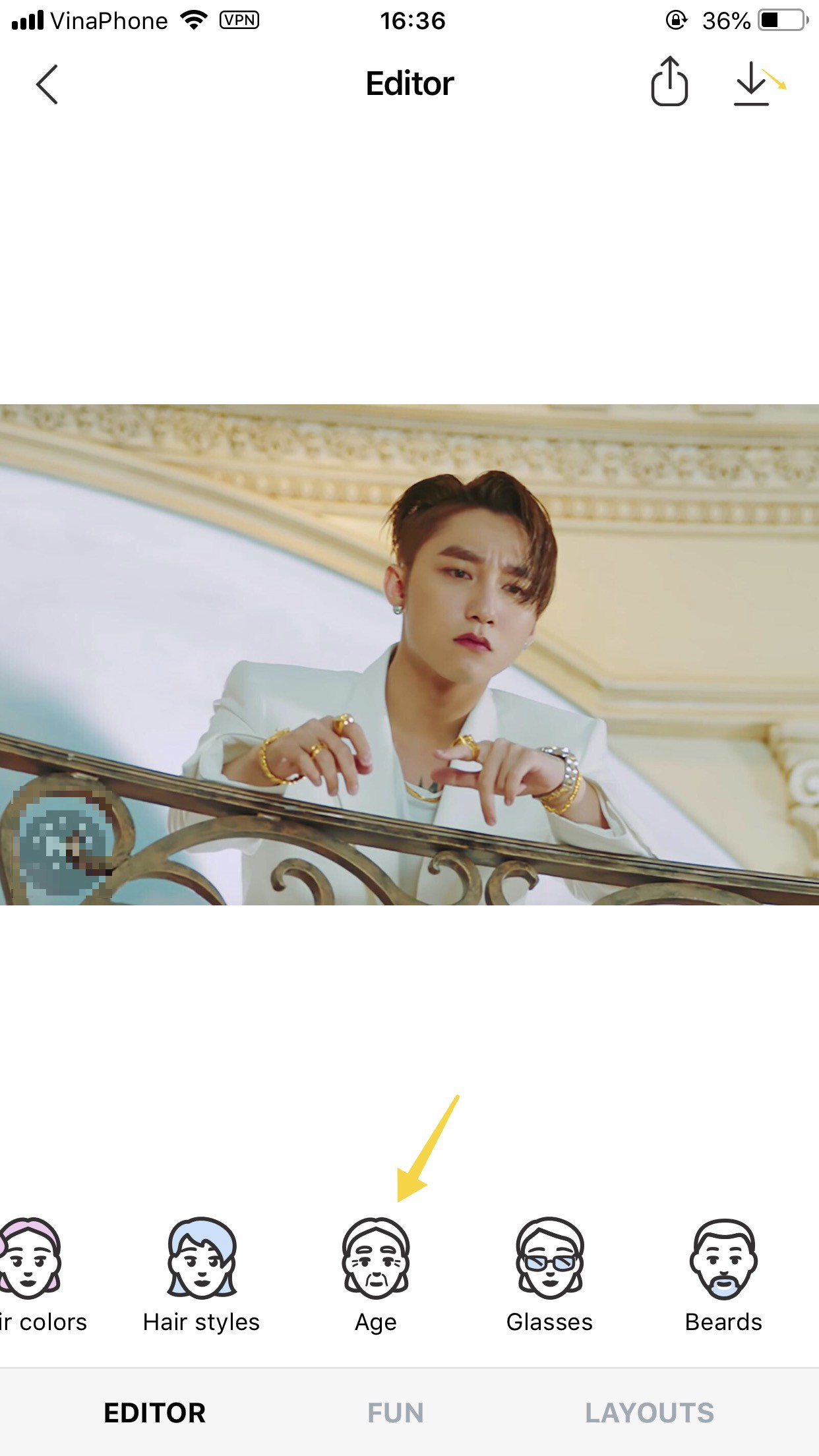 Hướng dẫn sử dụng FaceApp, ứng dụng thay đổi khu&ocirc;n mặt từ trẻ th&agrave;nh gi&agrave; cộng đồng mạng đang ph&aacute;t sốt - Ảnh 5.