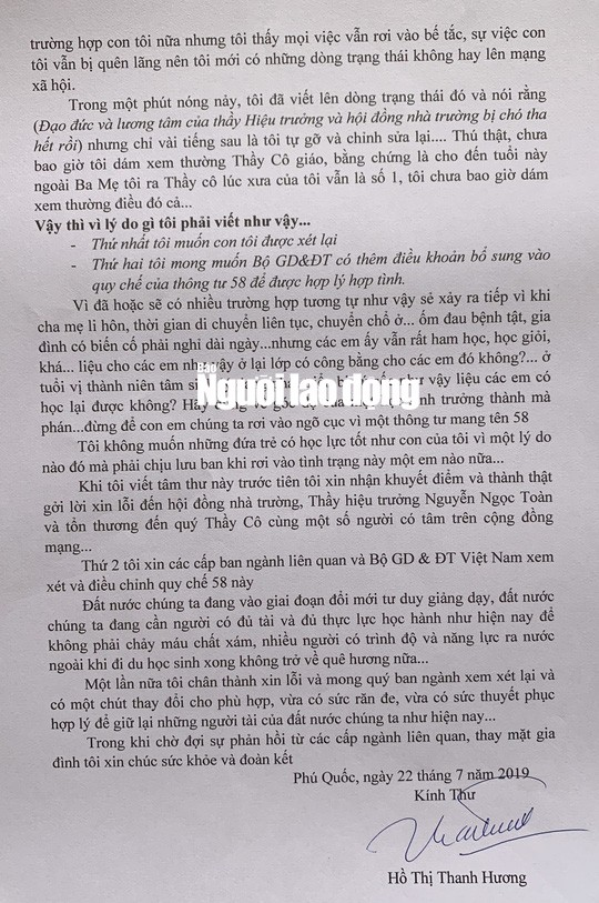 “Á khôi doanh nhân” xúc phạm hiệu trưởng ở Phú Quốc viết tâm thư gửi Bộ trưởng GD-ĐT - Ảnh 2.