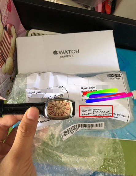 Mua Apple Watch sương sương qua mạng, cô nàng nhận về đồng hồ đứt dây, nhưng giá tiền mới là thứ khiến dân tình giật mình - Ảnh 3.