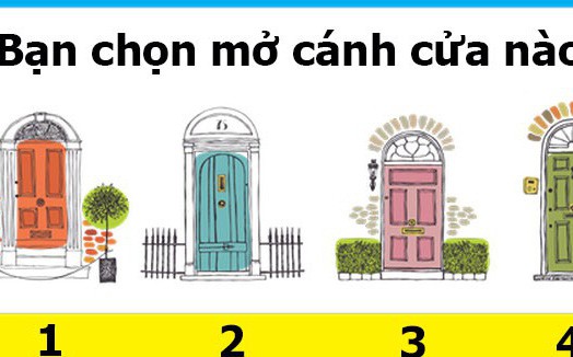 Bạn muốn mở cánh cửa nào nhất ở đây? Đáp án sẽ hé lộ tính cách hấp dẫn nhất ở bạn