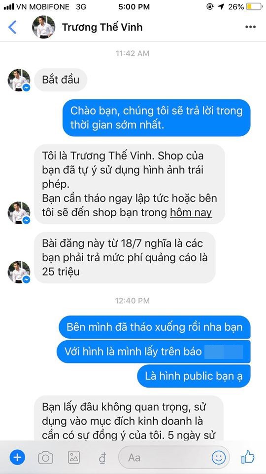 Trương Thế Vinh gay gắt đòi tiền bản quyền hình ảnh 25 triệu, loạt sao Việt hùa nhau vào đá đểu, mỉa mai - Ảnh 6.