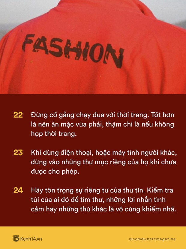 Không cần biết nhiều chỉ cần biết điều: Nằm lòng 30 quy tắc để không bao giờ biến mình thành kẻ bất lịch sự - Ảnh 8.