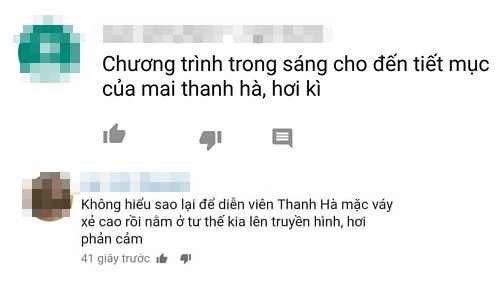 Diễn viên Mai Thanh Hà bị khán giả phản ứng vì tư thế thiếu tế nhị trên truyền hình - Ảnh 9.