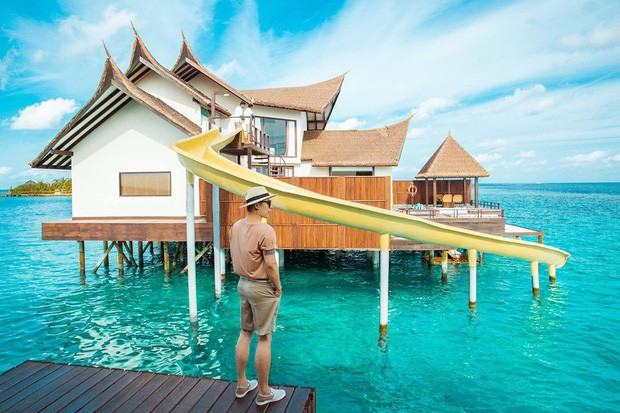 Hot: Ông bầu Vũ Khắc Tiệp ra vlog mới, chi hẳn nửa tỉ thuê khách sạn sang chảnh nhất Maldives để ở “sương sương” - Ảnh 2.