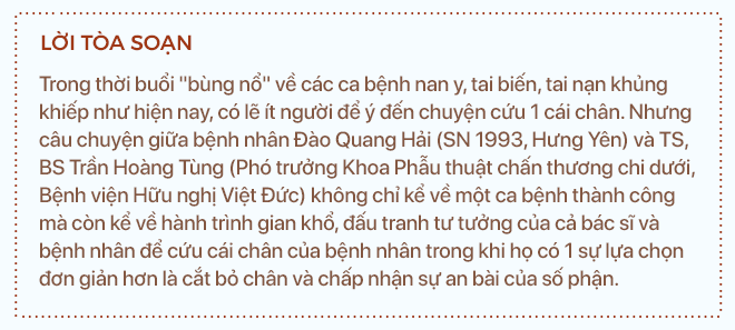 Cả bác sĩ - bệnh nhân đều cứng đầu, 7 năm cứu 1 cái chân dập nát bằng cách mổ mới toanh ở VN - Ảnh 1.