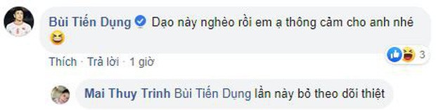 Bùi Tiến Dụng bị bạn gái bỏ theo dõi vì... không cho vay tiền - Ảnh 2.