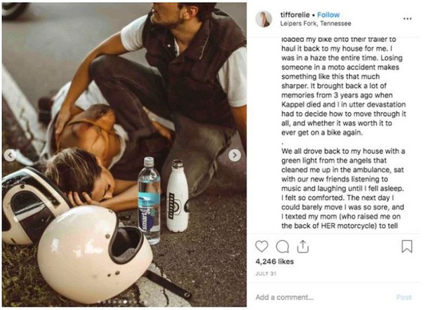 Bị tai nạn xe máy mà vẫn có bộ ảnh cực nghệ, hot Instagrammer bị cộng đồng mạng chỉ trích vì nghi dàn cảnh sống ảo - Ảnh 4.