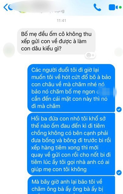 Vợ sinh ba thì đẩy sang nhà ngoại, đến khi ông bà nội ốm thì chồng lại bắt về chăm và lời đáp trả cuối  - Ảnh 2.