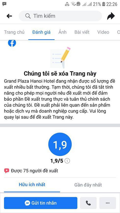 Khách sạn 5 sao tại Hà Nội có nhân viên đuổi người trú mưa nhận bão 1 sao từ cộng đồng mạng - Ảnh 4.