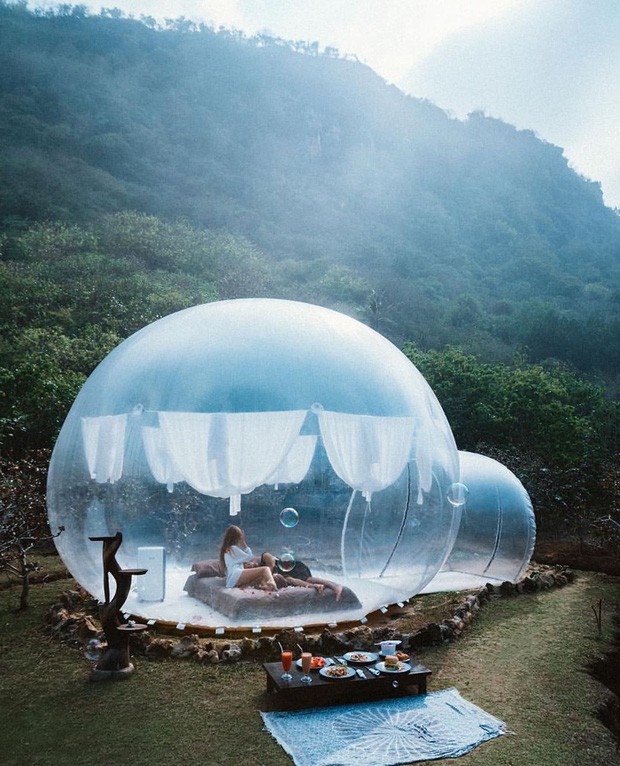 HOT: Đà Lạt lộ diện căn phòng bong bóng y hệt Bali, người khen kẻ chê, đại diện resort nói gì? - Ảnh 1.