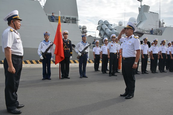 Tàu 016-Quang Trung cập quân cảng Cam Ranh an toàn - Ảnh 4.
