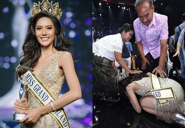 Khi Hoa hậu đội vương miện quỳ lạy cha mẹ: Lòng hiếu thảo của một người con và nét đẹp văn hóa tại đất nước Thái Lan - Ảnh 2.