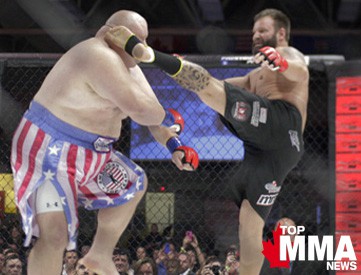 Võ sĩ MMA khổng lồ nặng 193kg gặp cái kết bẽ bàng khi tỉ thí đối thủ nhẹ hơn tới… 92kg - Ảnh 2.