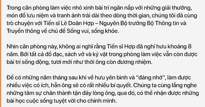 7 lời khuyên về sức khỏe của Đại tướng Võ Nguyên Giáp và bí quyết sống khỏe của Nguyên Bộ trưởng Lê Doãn Hợp - Ảnh 1.