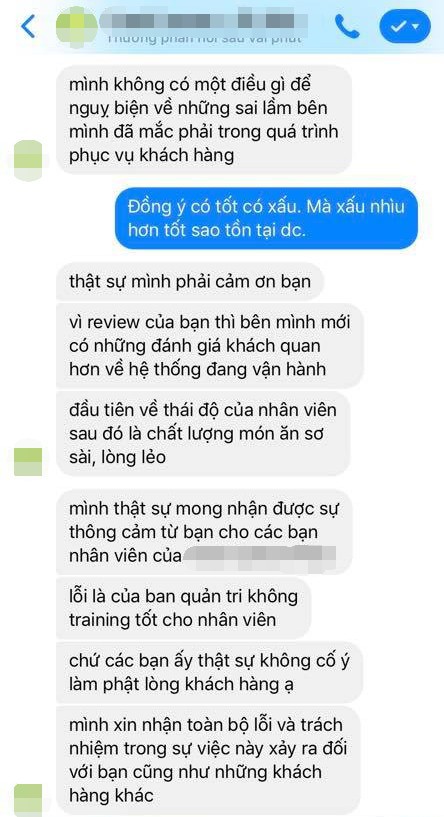 Đi ăn chân gà, cô nàng bức xúc vì dịch vụ và chất lượng đồ ăn, phía cửa hàng lại có cách xử lý cực ghi điểm - Ảnh 3.