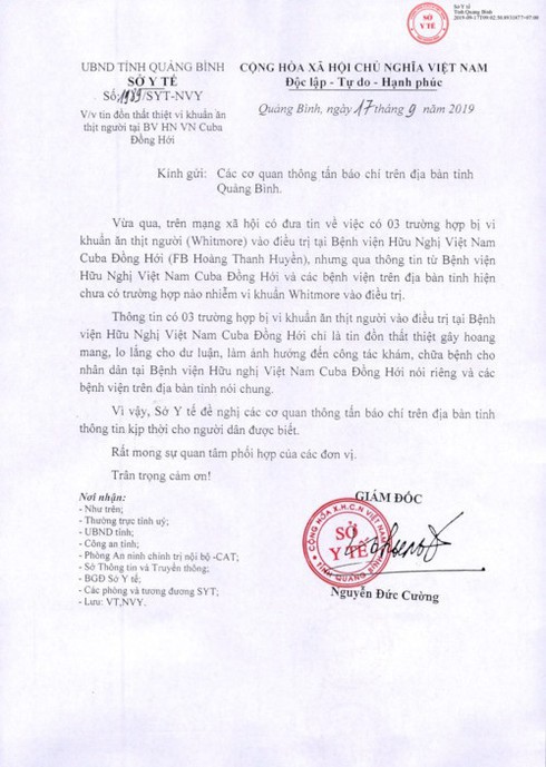 Xuất hiện “vi khuẩn ăn thịt người” ở Quảng Bình chỉ là tin đồn... thất thiệt - Ảnh 2.