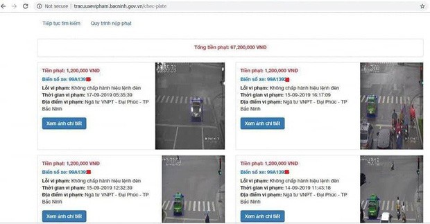 Sự thật việc tài xế bị phạt nguội gần 70 triệu đồng ở Bắc Ninh - Ảnh 1.