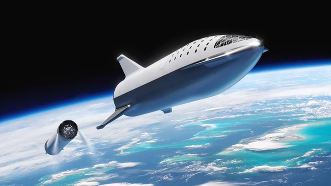 Elon Musk ra mắt hệ thống tên lửa Starship mới: Mạnh gấp đôi hệ thống phóng Saturn 5 huyền thoại, khoang chứa được 100 người, có thể tự động đáp đất - Ảnh 2.