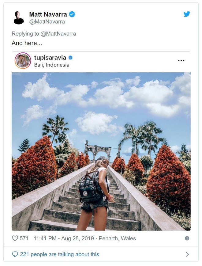 Hotgirl Instagram bị phát hiện ghép mây giống hệt nhau vào ảnh du lịch quanh Thế giới - Ảnh 3.