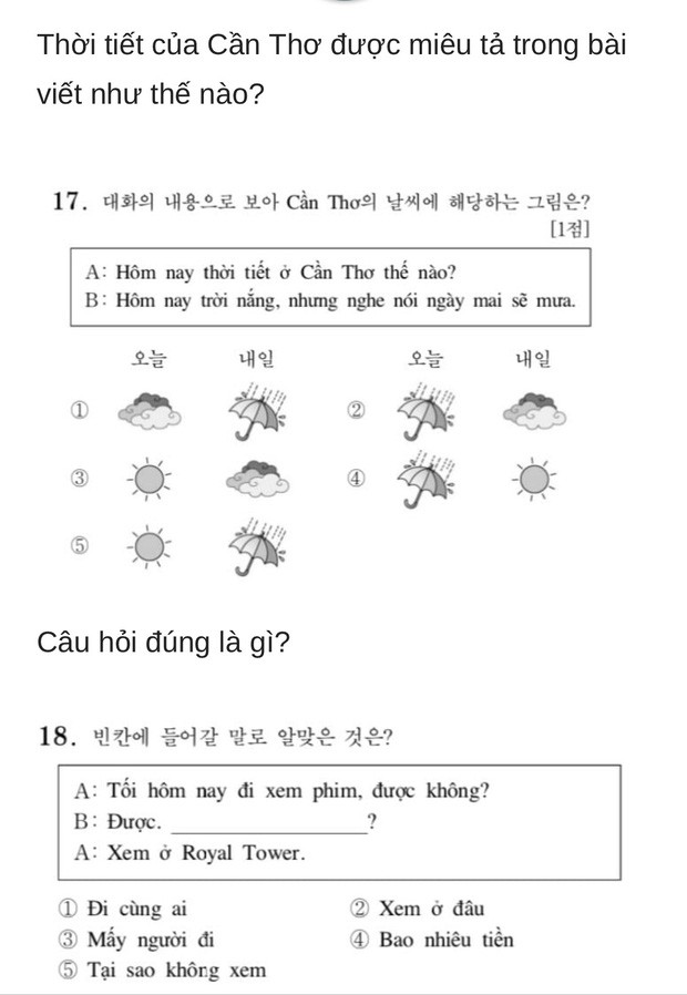 Bạn biết không, thi Đại học ở Hàn Quốc có môn Tiếng Việt và đây là đề thi siêu khó của năm nay - Ảnh 7.