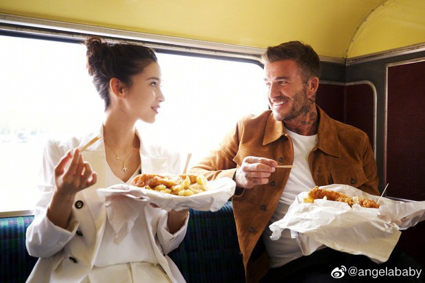 David Beckham khoe clip trò chuyện cùng Angela Baby, nhan sắc của bà xã Huỳnh Hiểu Minh gây chú ý hơn cả - Ảnh 3.