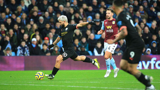 Aston Villa - Man City 1-6: Hattrick giúp Kun Aguero lập kỷ lục ghi bàn - Ảnh 2.