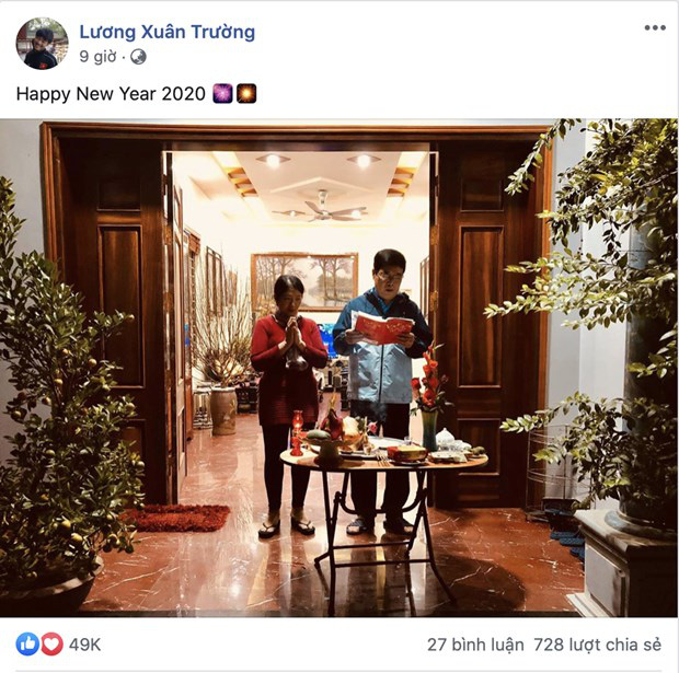 Cầu thủ tuyển Việt Nam nô nhau chúc tết Canh Tý an lành người hâm mộ - Ảnh 2.