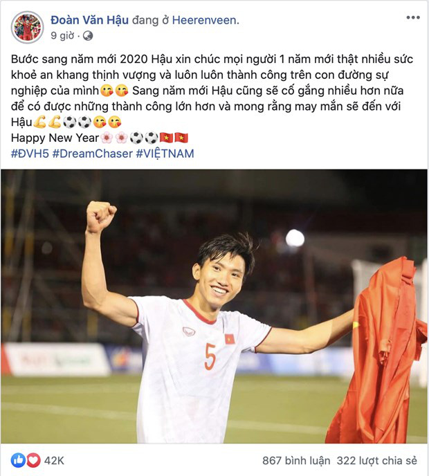 Cầu thủ tuyển Việt Nam nô nhau chúc tết Canh Tý an lành người hâm mộ - Ảnh 3.