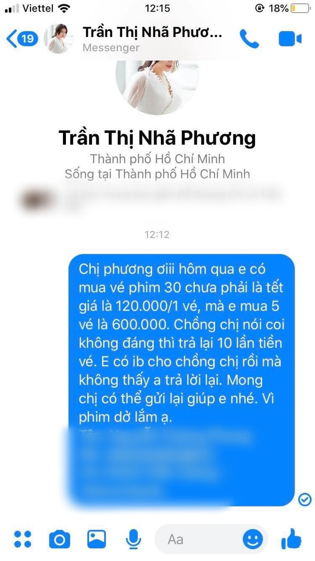 Nhã Phương bị tấn công, đòi trả gấp 10 lần tiền vé vì 30 Chưa phải Tết dở tệ, Trường Giang phản ứng gây sốc - Ảnh 1.