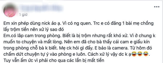 Bất lực vì mẹ chồng thường lẻn vào phòng để ăn cắp tiền, nàng dâu không muốn cam chịu nghĩ ra diệu kế trị dứt điểm trong lần đầu tiên - Ảnh 1.